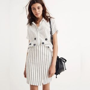 Madewell women's striped skirt